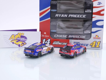 Preview: Lionel Racing CXX2465VARSHR # Ford Mustang NASCAR 2023 2er Set " SHR Special Talladega Nights Tribute / Chase Briscoe - Old Spice / Ryan Preece - Wonder Bread " 1:64