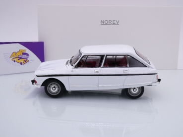 Preview: Norev 181679 # Citroen Ami 8 Super Limousine Baujahr 1974 " Meije White " 1:18
