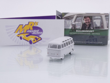 Preview: Wiking Sondermodell # VW T1b Samba grau " Johann Lafer " 1:87 Lim. Ed. 500 pcs.