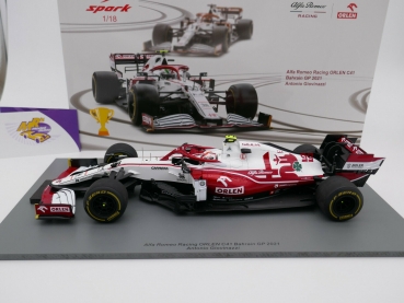 Preview: Spark 18S579 # Alfa Romeo C41 F1 No.99 Bahrain GP 2021 " A. Giovininazzi " 1:18