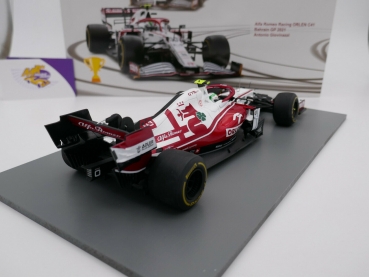 Preview: Spark 18S579 # Alfa Romeo C41 F1 No.99 Bahrain GP 2021 " A. Giovininazzi " 1:18