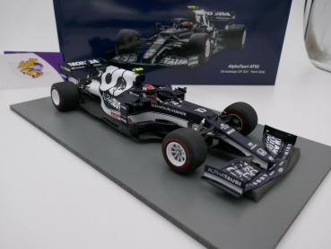 Preview: Spark 18S591 # Alpha Tauri AT02 F1 No.10 3rd Azerbaijan GP 2021 " Gasly "  1:18