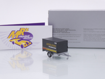Preview: Herpa 952392 # PKW-Kastenanhänger 1-achs " Ausbildung bei Leonhard Weiss " 1:87