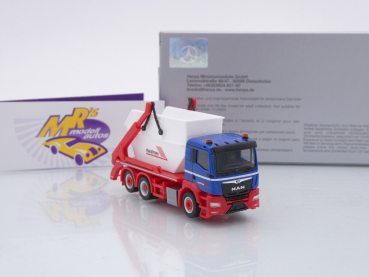 Preview: Herpa 956598 # MAN TGS NN 3-achs Absetzmulden-LKW " Riwatrans " 1:87