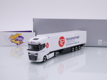 Herpa 957069 # DAF XG+ 2/3-achs Kühlkoffer-Sattelzug " Transpartner Logistics " 1:87