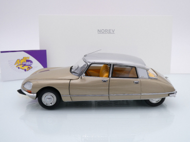 Preview: Norev 181726 # Citroen DS 23 Pallas Limousine Baujahr 1972 " gold-silber " 1:18