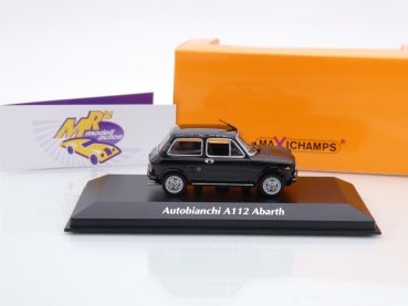 Preview: Maxichamps 940121170 # Autobianchi A112 Abarth Baujahr 1974 " schwarz " 1:43
