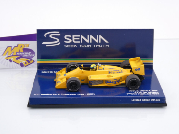 Preview: Minichamps 540873392 # Lotus Honda 99T F1 Win Monaco 1987 " Ayrton Senna " 1:43