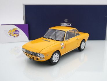 Norev 187981 # Lancia Fulvia 1600 HF Baujahr 1971 " orangegelb " 1:18