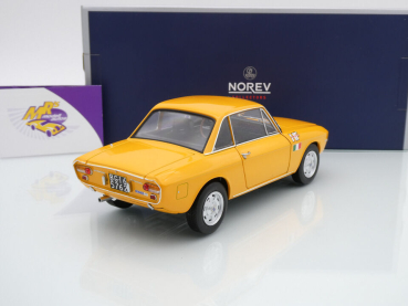 Preview: Norev 187981 # Lancia Fulvia 1600 HF Baujahr 1971 " orangegelb " 1:18