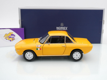 Preview: Norev 187981 # Lancia Fulvia 1600 HF Baujahr 1971 " orangegelb " 1:18