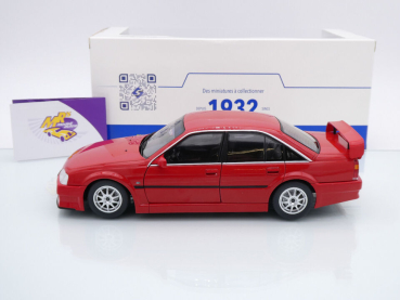 Preview: Solido S1809704 # Opel Omega EVO 500 Limousine Baujahr 1990 " magmarot " 1:18