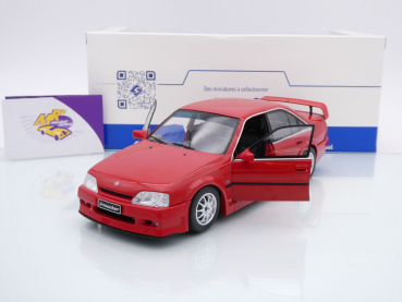Preview: Solido S1809704 # Opel Omega EVO 500 Limousine Baujahr 1990 " magmarot " 1:18