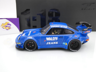 Preview: GT Spirit GT448 # Porsche 911 (964) RWB Bodykit Baujahr 2023 blau " OSHO " 1:18