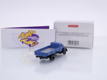 Preview: Wiking 0840 07 # Opel Blitz Pritschen LKW Baujahr 1935-44 " fernblau " 1:87