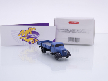 Preview: Wiking 0840 07 # Opel Blitz Pritschen LKW Baujahr 1935-44 " fernblau " 1:87