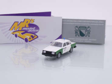 Wiking Sondermodell # VOLVO 264 GL Limousine " Polizei Zürich " 1:87 Lim. Ed.
