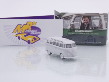Preview: Wiking Sondermodell # VW T1b Samba grau " Johann Lafer " 1:87 Lim. Ed. 500 pcs.