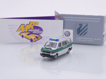 Wiking Sondermodell # VW T4 FuStW " Polizei Wenningstedt Sylt " 1:87 Lim. Ed.