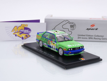 Preview: Spark 100SPA12 # BMW M3 E30 #43 24h Spa 1992 " Luby Sport Alpina " 1:43