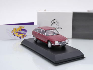 Preview: Norev AMC0191516 # Citroen GS Limousine Baujahr 1970 " dunkelrot " 1:43