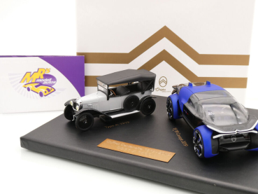 Preview: Norev AMC0191312 # 2er Set Citroen Type A " grau " + 19_19 Concept " mattblau " 1:43