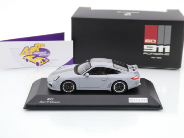 Preview: Spark WAP0200110RSCL # Porsche 911 (997) Sport Classic Baujahr 2010 " Sportgrau " 1:43
