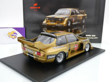 Preview: Spark 18S389 # BMW 320 Nr.4 DRM Norisring 1977 " Jörg Obermoser - Warsteiner " 1:18