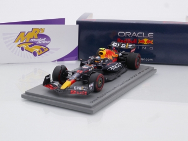 Spark S8525 # Oracle Red Bull RB18 1st Pole Position Saudi Arabian GP 2022 " Sergio Perez " 1:43