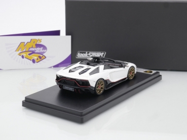 Preview: Look Smart LS532D # Lamborghini Aventador LP 780 Ultimae Baujahr 2022 " bianco asopo mit carbon " 1:43