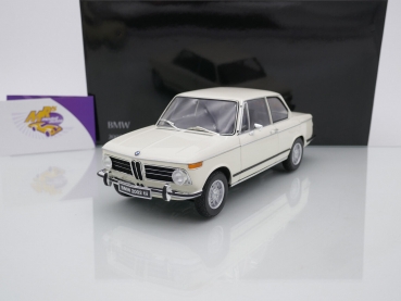 Kyosho 08543W # BMW 2002 tii Limousine Baujahr 1972 " weiss " 1:18