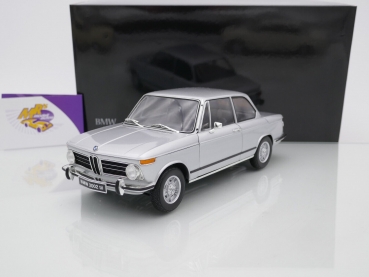 Kyosho 08543S # BMW 2002 tii Limousine Baujahr 1972 " silbermetallic " 1:18