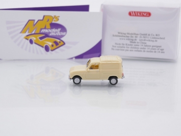 Preview: Wiking 0225 05 # Renault R4 Kastenwagen Baujahr 1961-1967 " beige " 1:87