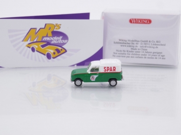 Preview: Wiking 0225 04 # Renault R4 Kastenwagen Baujahr 1961-1967 grün-weiß " Spar " 1:87