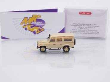 Preview: Wiking 0102 04 # Land Rover Defender 110 Off-Roader mit Tropendach " beige " 1:87
