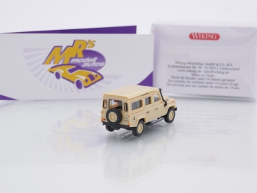 Preview: Wiking 0102 04 # Land Rover Defender 110 Off-Roader mit Tropendach " beige " 1:87