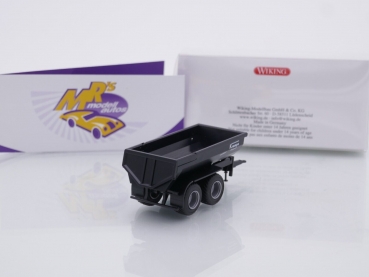 Preview: Wiking 0388 19 # Krampe Halfpipe Muldenkipper schwarz " Krampe Kipper " 1:87