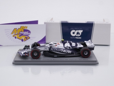 Preview: Spark S8527 # Scuderia Alpha Tauri AT03 8th Bahrain GP 2022 " Yuki Tsunoda " 1:43
