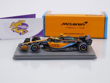Preview: Spark S8529 # McLaren MCL36 F1 Australian GP 2022 " Lando Norris " 1:43
