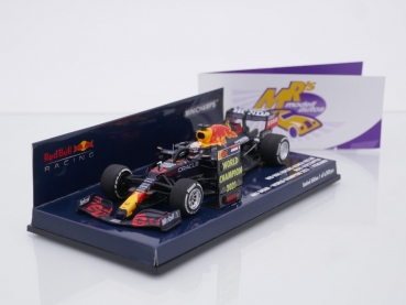 Minichamps 410212333 # Red Bull Honda RB16B World Champion Abu Dhabi GP 2021 " Max Verstappen " 1:43