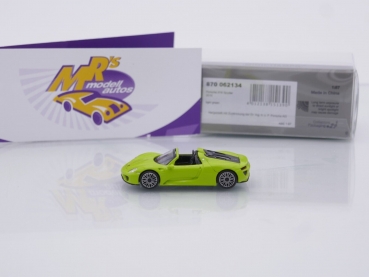 Preview: Minichamps 870062134 # Porsche 918 Spyder Baujahr 2015 " hellgrün " 1:87