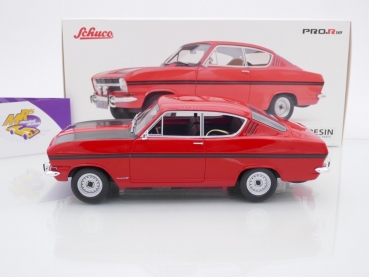 Preview: Schuco PRO.R18 00533 # Opel Kadett Rally Coupe Baujahr 1962-1993 " rot-schwarz " 1:18