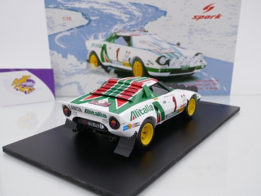 Preview: Spark 18S535 # Lancia Stratos HF Nr.1 Winner Rally Monte Carlo 1977 " Alitalia " 1:18