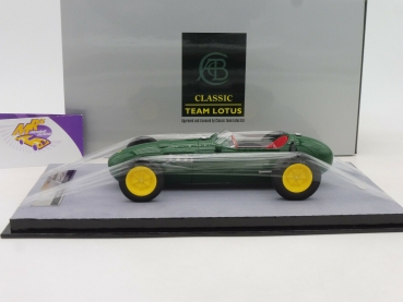 Preview: Tecnomodel TM18-164D # Lotus 12 Baujahr 1958 grün " Presse Version " 1:18
