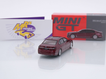 Preview: TSM MINI GT MGT00693-L # BMW Alpina B7 xDrive Sedan LHD " dunkelrotmetallic (Aventurin) " 1:64