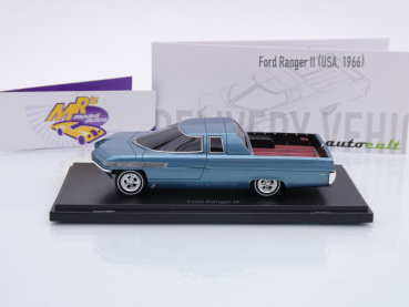 Preview: Autocult 08022-1 # Ford Ranger II Pick-Up Baujahr 1966 " hellblaumetallic " 1:43