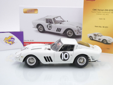 Preview: CMC M-251 # Ferrari 250 GTO Tourist Trophy Goodwood 1962 " Graham Hill " 1:18