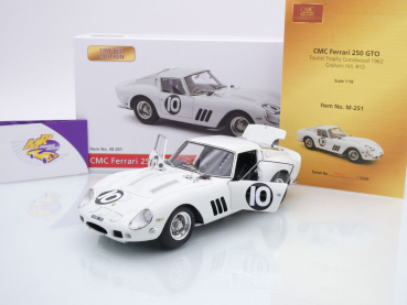 Preview: CMC M-251 # Ferrari 250 GTO Tourist Trophy Goodwood 1962 " Graham Hill " 1:18