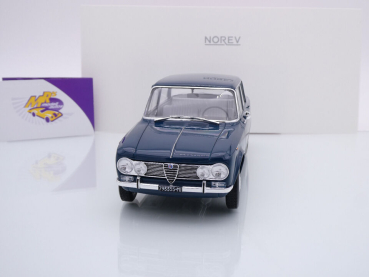 Preview: Norev 187971 # Alfa Romeo Giulia ti Limousine Baujahr 1964 " dunkelblau " 1:18