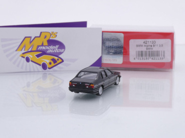 Preview: Herpa 421133 # BMW Alpina B11 3.5 Limousine " schwarz mit silber Dekor " 1:87
